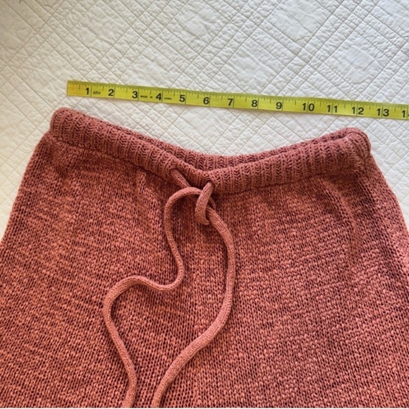 Sabo Skirt Rust Color Knit Shorts - Picture 3 of 5